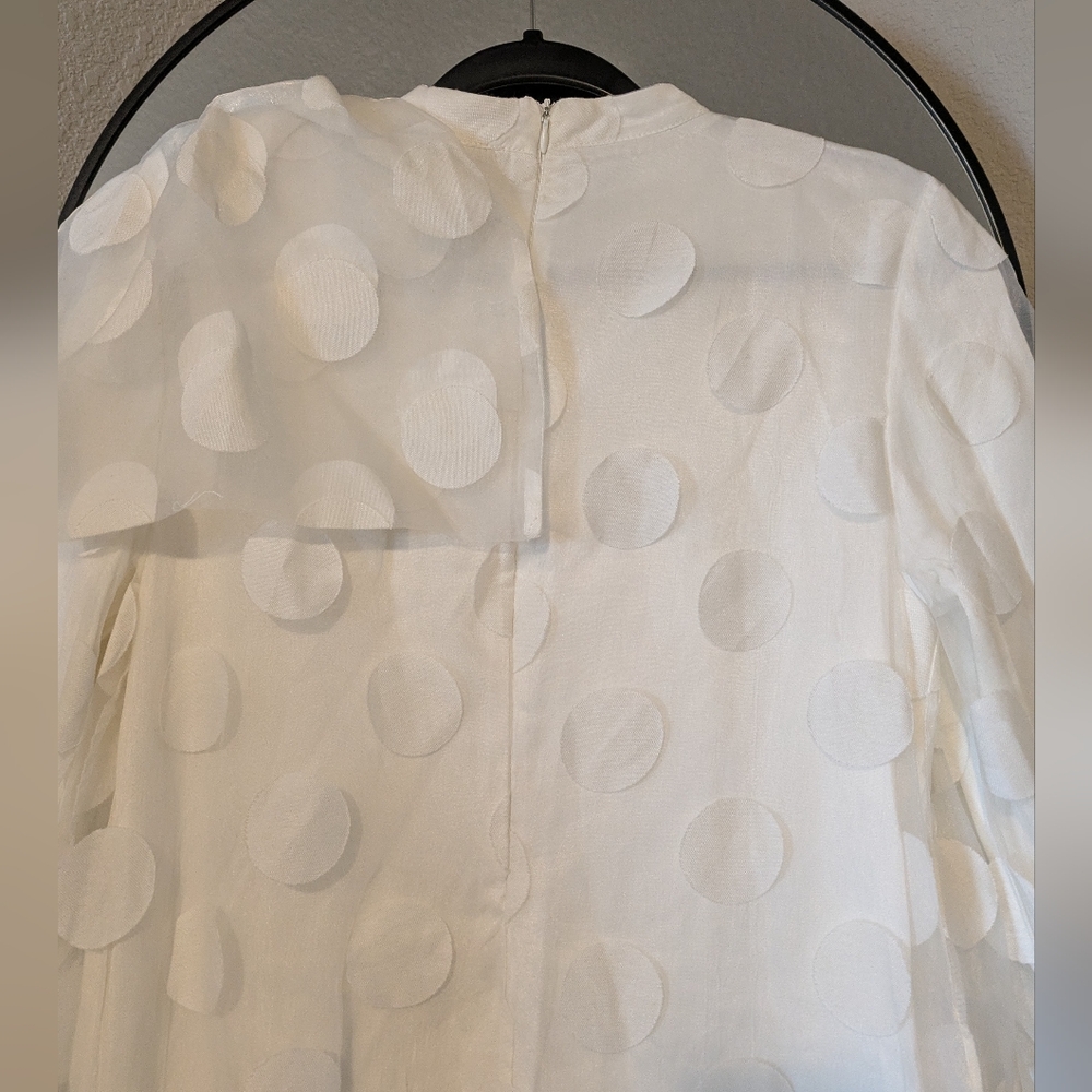 White Polkadot Dress - Picture 6 of 7
